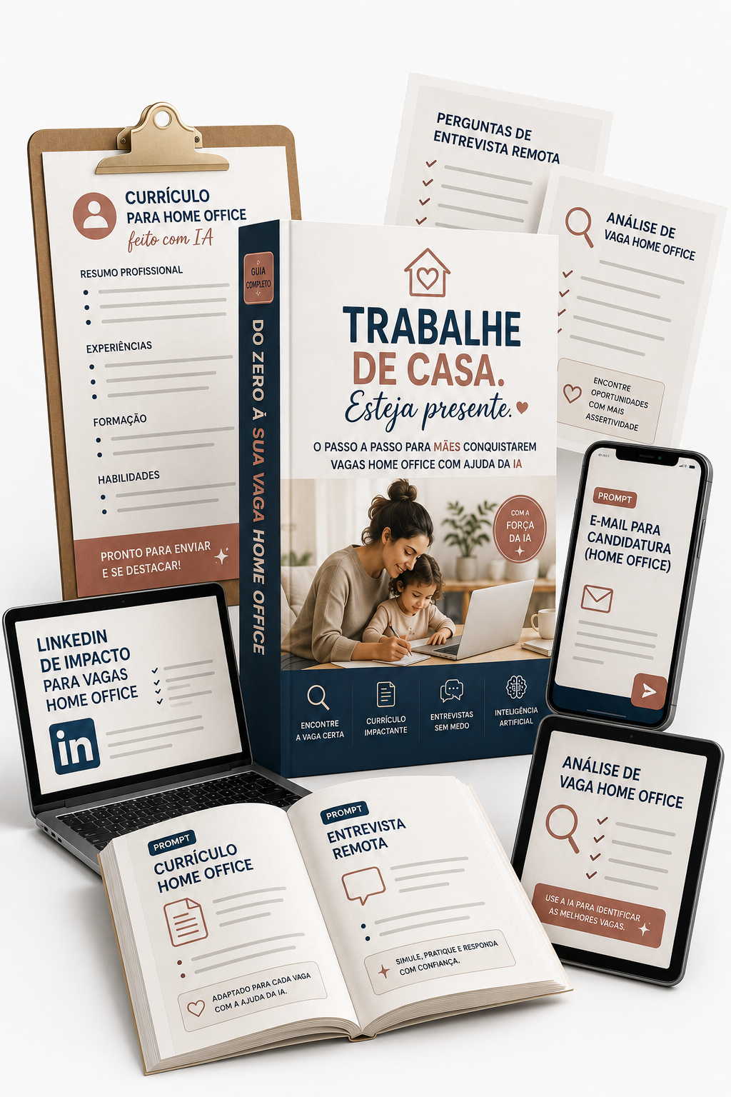 Mockup do treinamento Mãe Home Office