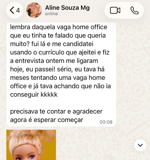 Print de entrevista